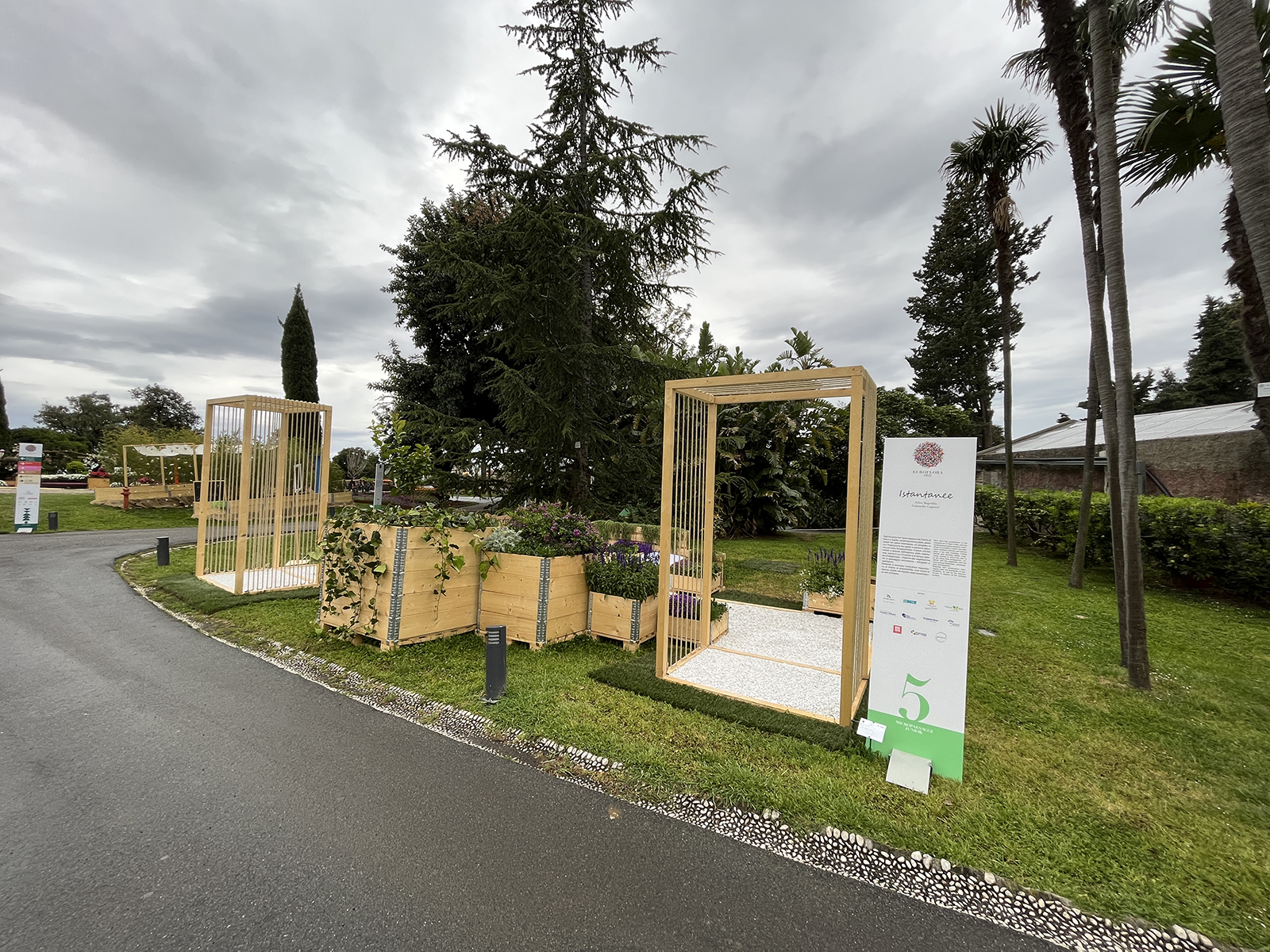 Geotessile multiuso per un’opera temporanea di giardinaggio, Fiera Euroflora 2022, Genova (GE)